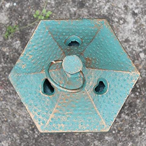 zenggp Vintage Cast Iron Japanese Pagoda Oriental Hanging Garden Lantern Candle Holder Indoor/Outdoor,A Cover
