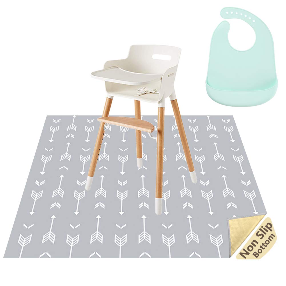 Amazoncom Splat Mat For Under High Chair And Silicone Baby Bib 2 Piece Set Amazoncom Splat Mat For Under High Chair And Silicone Baby Bib 2 Piece Set