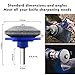 PHELRENA Lawnmower Blade Sharpener，4PCS Universal Lawn Mower Sharpener Lawn Mower Blade Sharpener for Any Power Drill Hand Drill