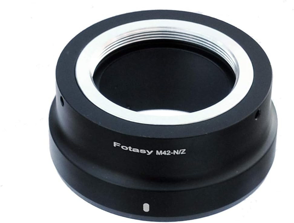Fotasy Adjustable M42 Lens to Nikkor Z Mount Adapter, M42 Z Mount, fits M42 42mm Screw Mount Helios Lense, Compatible with Nikon Z Mount Mirrorless Camera Z30 Z50 Z5 Z6 Z7 Z6II Z7II z fc Z9