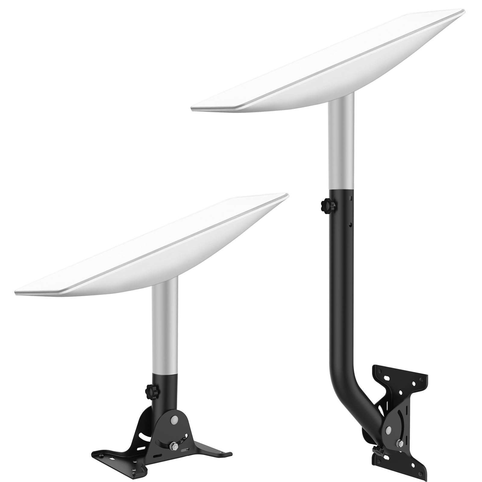 JOZDAUP Universal-Fit Starlink Mounting Kit, 2 Pack Flexible Starlink Wall Roof Mount for Starlink Internet Kit Satellite, with Starlink Mount Adapter, Compatible with V2 Starlink, Fits with RV&Boat