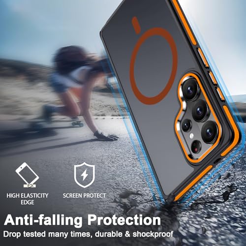 Image of MALEWOLF Magnetic Case for Samsung Galaxy S26 Ultra, Color Hybrid Cover