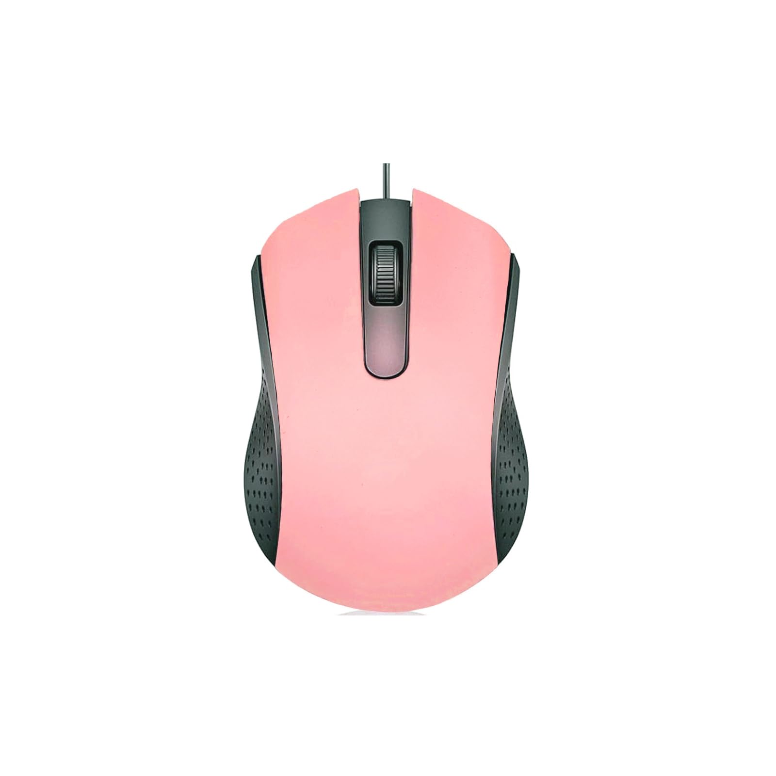 Ergonomic USB Wired Computer Mouse for Right or Left Hand, Durable Clicks for PC, Laptop, Desktop, Chromebook, Notebook, Mac (Pink)