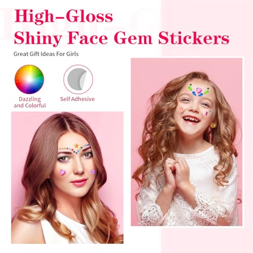 Hoiny GEM STICKERS Crafts For Kids, Self Adhesive Jewel Stickers thumb #7