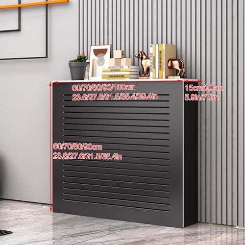 Mueble con cubierta para radiador eficiente que optimiza calor en estancias compactas 8