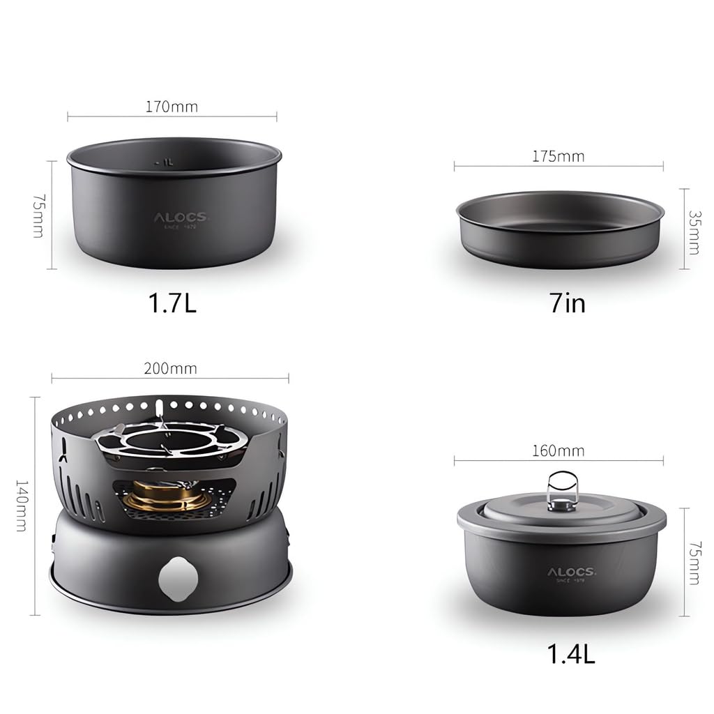 Amazon | Hawk Zing キャンプ用鍋セットCW-C05 キャンプクッカーセット