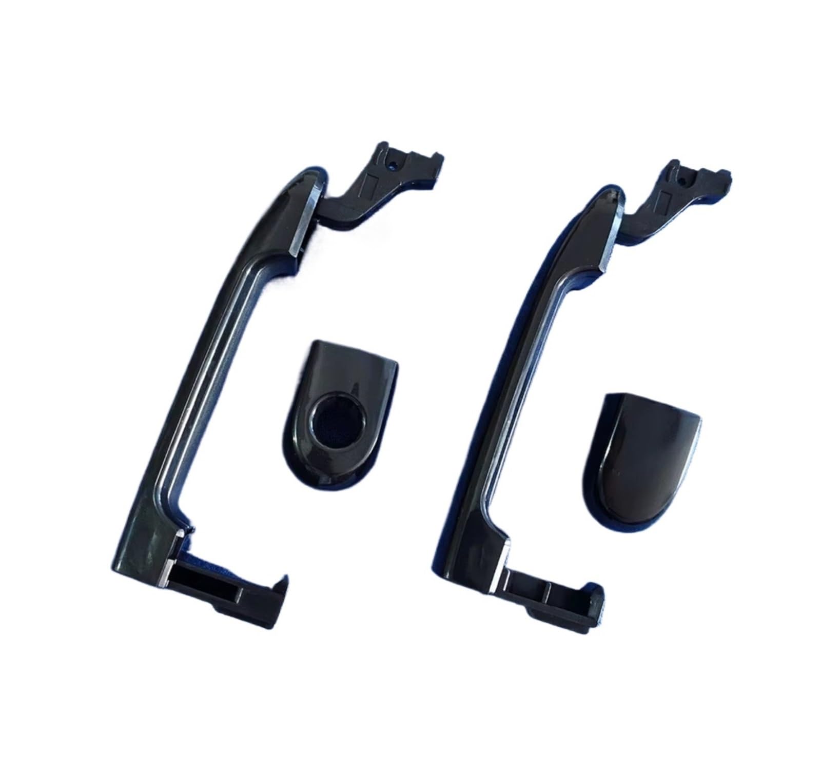 Tpsobru Lh And Rh 2Pcs Car Side Door Handle For Nissan For Tiida 2004 2005 2006 Exterior Door Handle Smooth Black Front Left And Right(Lh And Rh 2Pcs)