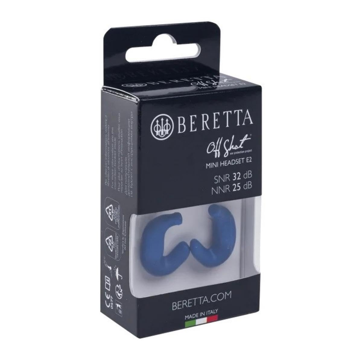 Beretta Silikon Ohrstöpsel Mini Headset E2 passiver Gehörschutz Jagd, Forst, Schießen