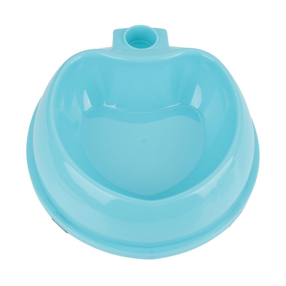 Wassernapf für Hunde, automatischer höhenverstellbarer Spender für Hunde, 2 in 1 Futternapf für Haustiere für Hunde, Futter für Katzen (Blau)