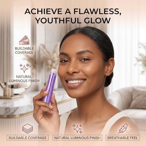 2-in-1 Color-Changing Foundation Stick with Brush, Natural — view 6