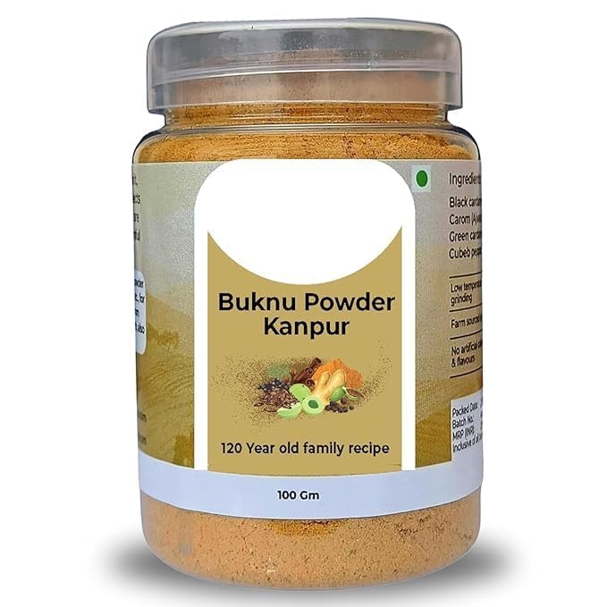 MZ Buknoo Powder Kanpur - 3.52Ounce | 100Gram - Buknu Powder Kanpur - Buknu Masala Kanpur
