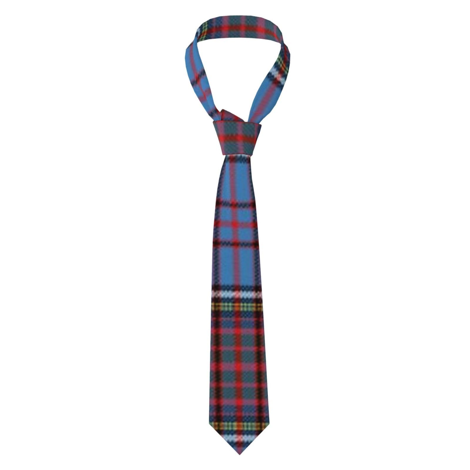 KWQDOZF Clan Anderson Tartan Silk Ties, Fashionable Ties For Men'S Suits, Formal Occasions, Business Work Or Weddings