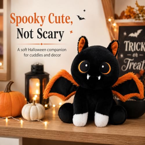 Image of MorisMos Bat Plush Glow in the Dark, Halloween Stuffed Animal Bat, 14 inch