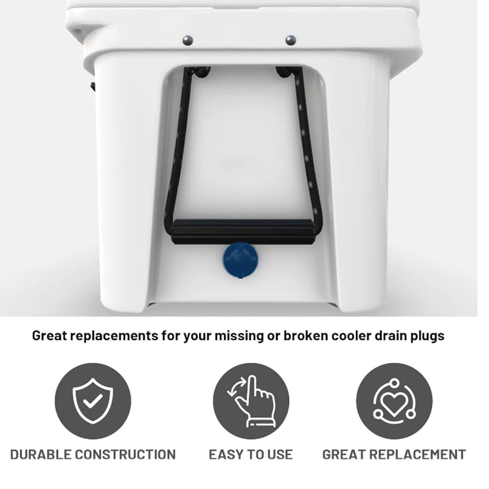 Lot De 2 Bouchons De Vidange Pour Glacières De Camping Avec Drain En