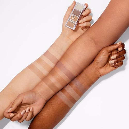 Miniatura 3 de e.l.f. Mini cuádruple de cejas con ceras y polvos ultra pigmentados, kit de maquillaje y aseo de cejas, rubio, 0.14 onzas