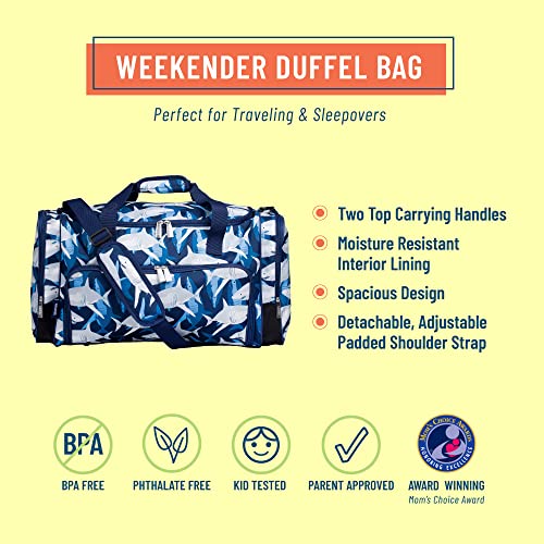 Wildkin Kids Weekender Duffel Bags for Boys & Girls, Perfect for ...