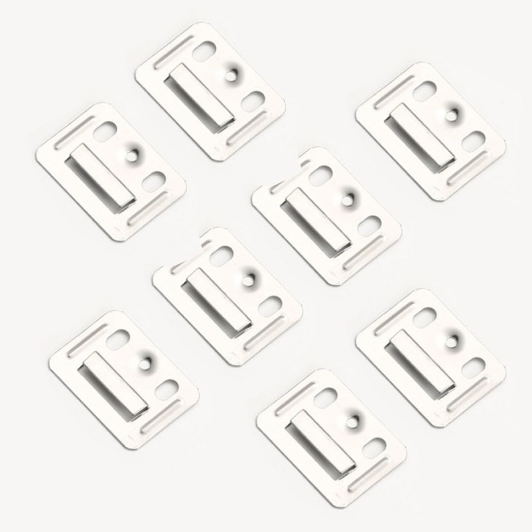 PVC Wall Panal WPC Charcoal Louvers Cladding Clips Silver Colour Pack of 300 Pcs