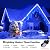 Led Christmas Lights Outdoor Christmas Decorations Hanging Lights 400LED 8 Modes 75 Drops, Waterproof Outdoor Indoor Fairy Christmas Light for Party, Holiday, Wedding, Eaves Decorations (Blue)