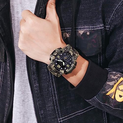 Image of Gosasa Men's Watches Multi Function Military S-Shock Sports Watch LED Digital Waterproof Alarm Watches