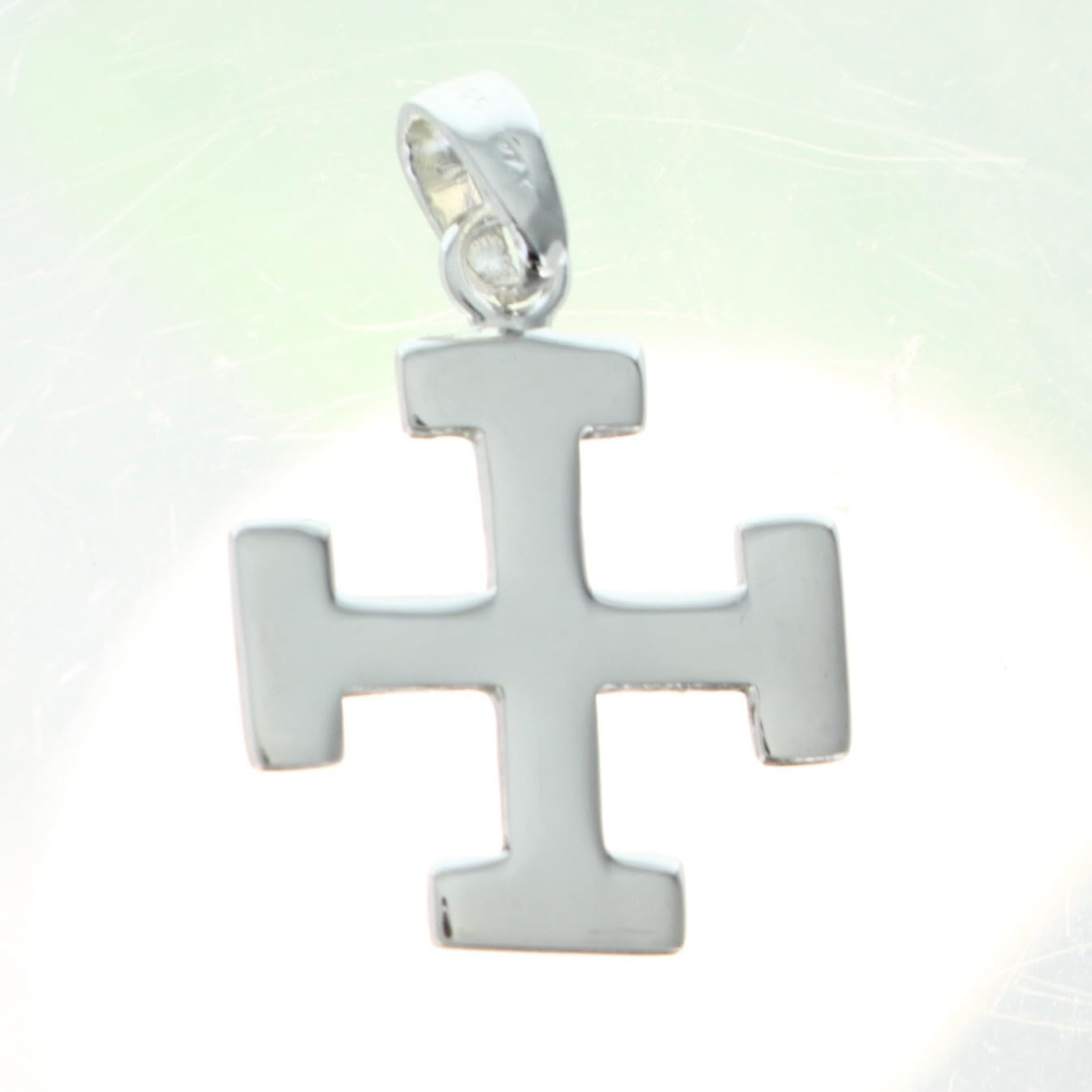 Palais du Rosaire Pendentif Croix Scout en Argent - Cadeaux religieux - Médaille et croix Argent - Culte Chrétien en Argent