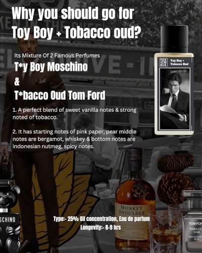 Image of TOXICMALE Toy Boy + Tobacco Oud | Perfect Long lasting Men's perfume for party | perfumes for men | Gift for him | TMA35 | 50 ml perfume | TM Perfume House