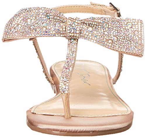 Betsey Johnson Girls Sasha Embellished Thong Ankle Strap2