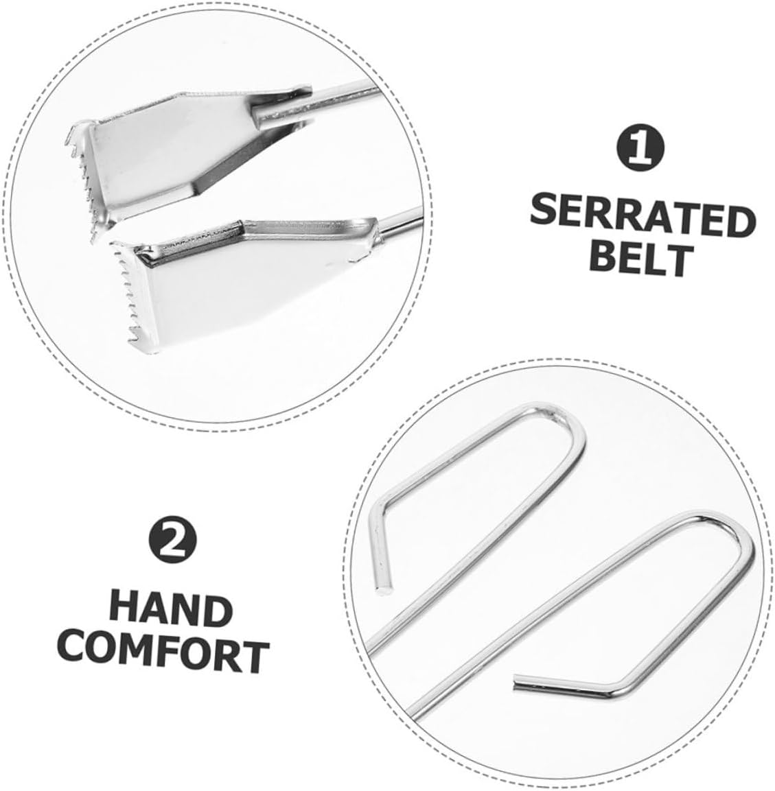 Sturdy Stainless Steel Trash Clamp 2pcs Litter Pickup Stick Senior Reach Grab Tool for Easy Clean-up