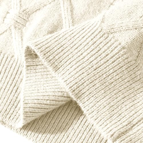 Crewneck Sweater Men Oversized Grunge Aesthetic Cable Knitted Jumper Tops Midweight Sweaters Pullover Vintage Outfits3