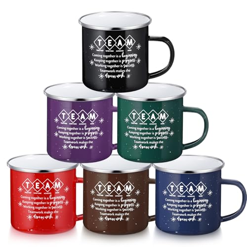 Norme 6 Pcs Enamel Team Mugs