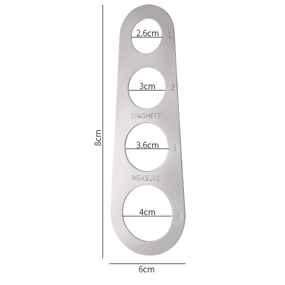 3 Mesureurs De Pâtes En Acier Inoxydable - Guide Quantitatif Spaghetti 1 à 4 Personnes
