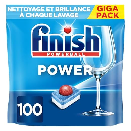 Finish Pastilles Lave-Vaisselle Powerball All in One Max - 100 Tablettes Lave-Vaisselle