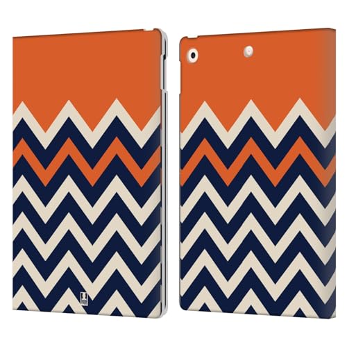 Étui portefeuille iPad 10.2 cuir orange pour protéger l'écran des rayures