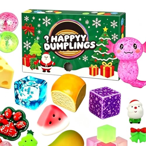 Calendario de Adviento navideño ideal para regalar a niños y coleccionistas de juguetes squishy 7
