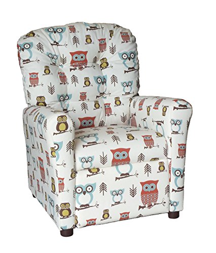 Brazil Furniture Children's Button Back Recliner, Hooty #TOP7