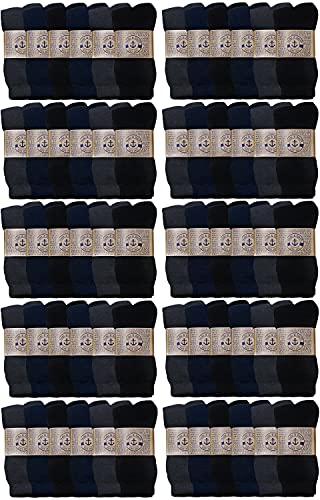 Yacht & Smith Cotton Thermal Crew Socks, Men, Warm Thick Boot Sock, Bulk