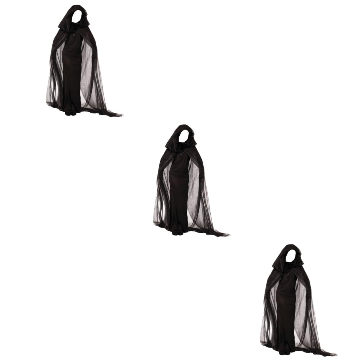 3 Piezas disfraz de bruja para cosplay disfraz vampiresa de vampiresa vampire costume de vampiro de halloween vestido de bruja de halloween para juegos de rol Black