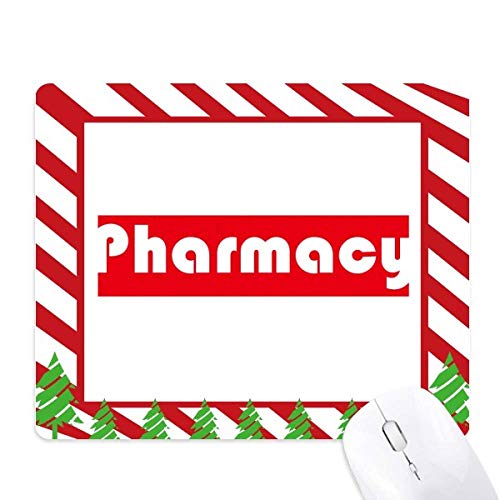 Tapis de souris canne de noël pour soulager le poignet en pharmacie