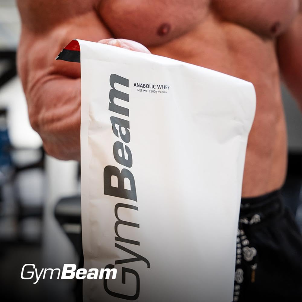 GymBeam Anabolic Whey Protein Pulver – Whey Konzentrat mit BCAA, Glutamin & Taurin, bis zu 22 g Eiweiß pro Portion, ohne Aspartam, für Muskelaufbau und Regeneration, Schokolade, 1000 g (33 Portionen)
