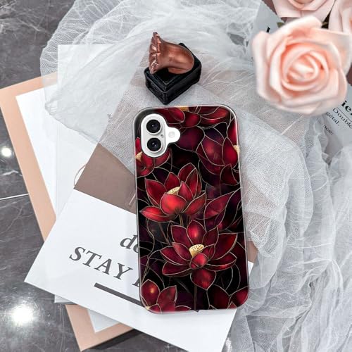 Coque iPhone 16 Plus antichoc pour éviter les rayures et bris d'écran lotus