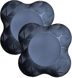 VEEDEE ZONE Yoga knee Cushion Pad - 20 mm Thick TPE Made Elbow | Extra Thick Exeriser | Eliminate Pain During Asana (Black... Price In India