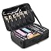 Hotrose Professhional Large Space Makeup Brush Bag - Cosmetic Artist Organizer Kit - Handle Shoulder Bag - Travel Box (Large)