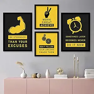 kotart Wood - Quotes Wall Frames For Home And Office Wall Decor - Motivational Posters With Frame For Wall (11 X 14 Inch, Framed)