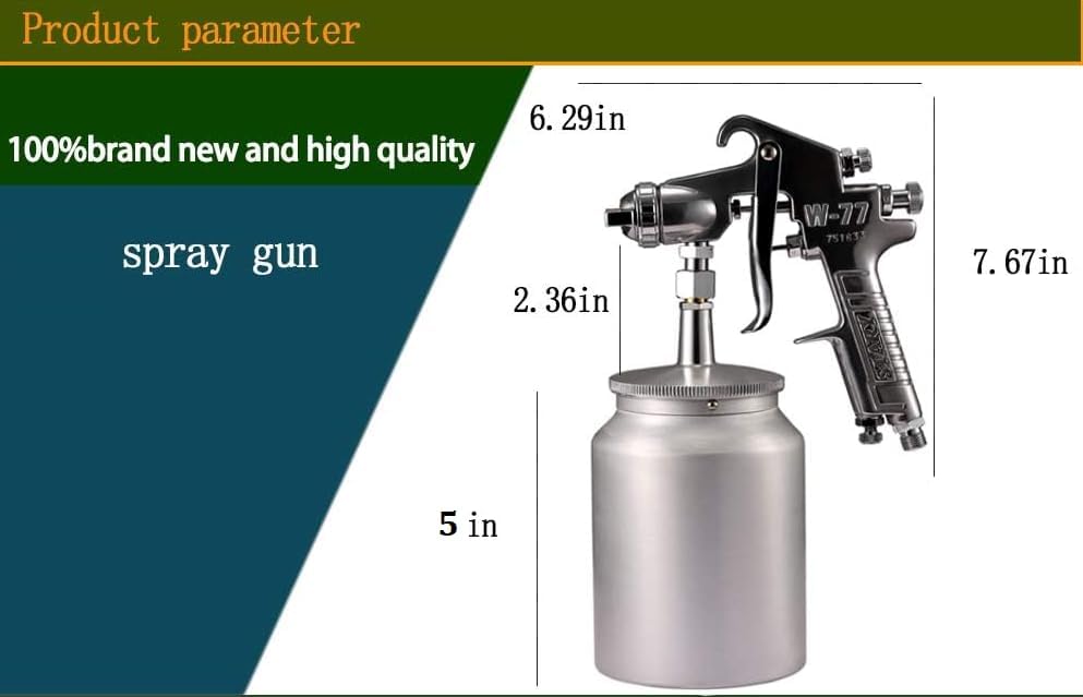 GNEY F75 Air Spray Gun 750 ml Aluminum Cup - Image 4