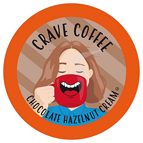 Image of Crave Beverages Chocolate Hazelnut Creme Coffee Pods for Keurig K Cup Brewers, 100 Count