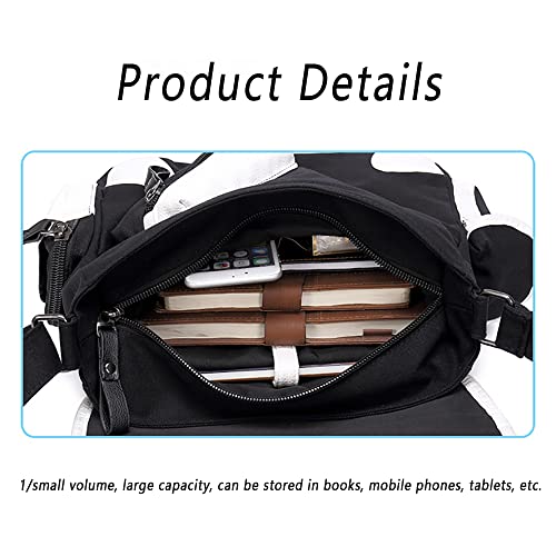 Anime Schoudertas voor My Hero Academia Bakugō Katsuki, Canvas Anime Messenger Bag Student Tiener Cosplay Tas: - Image 3