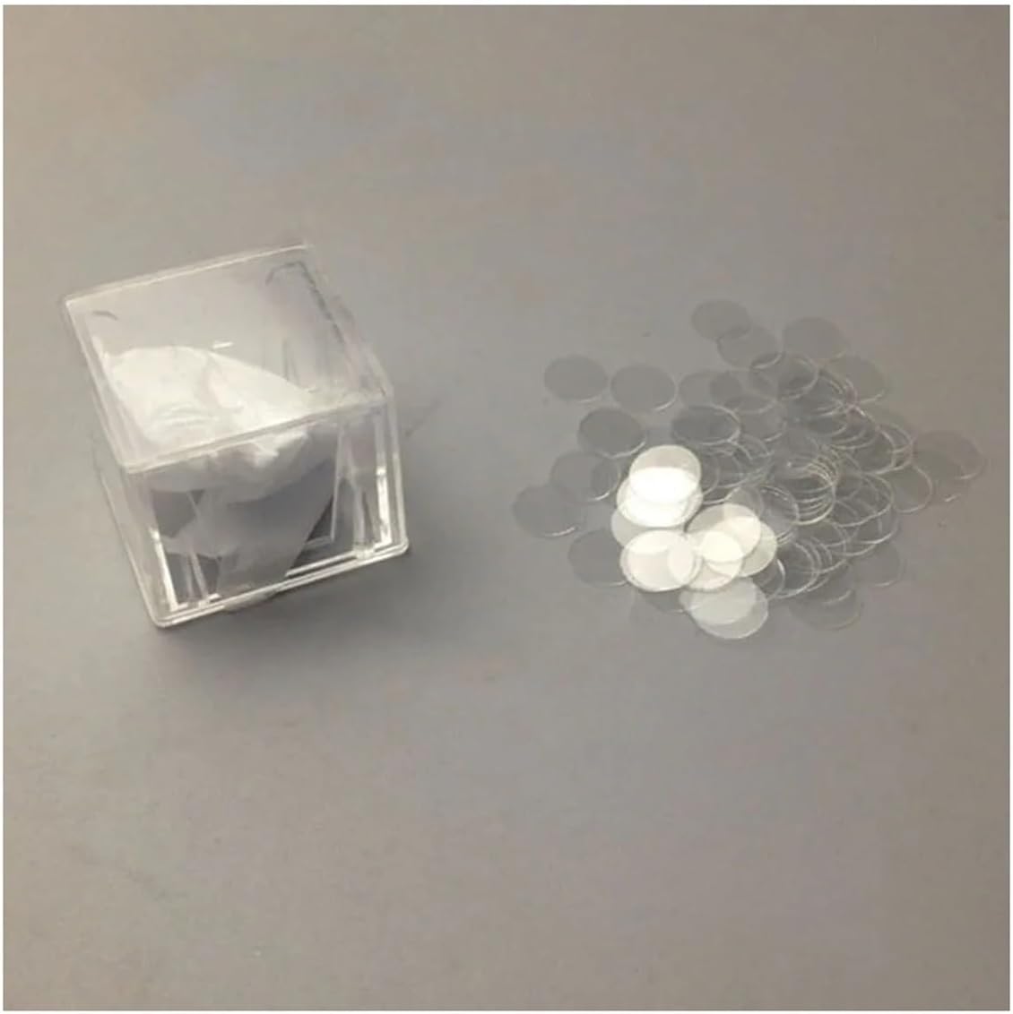 ZTBH Microscope Accessories Kit 100pcs Diameter 8mm Circular Round Coverslip Microscope Slide Cover Microscope Slides