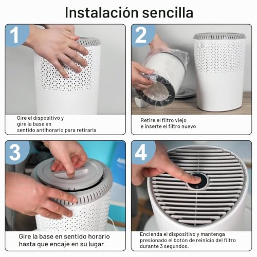 Miniatura 6 de Laukowind Filtro De Repuesto Para Purificador De Aire Philips 600 Series 3 En 1 Para Purificador De Aire Philips 600 Series Número De Pieza Ac0650 Y Ac0651 10