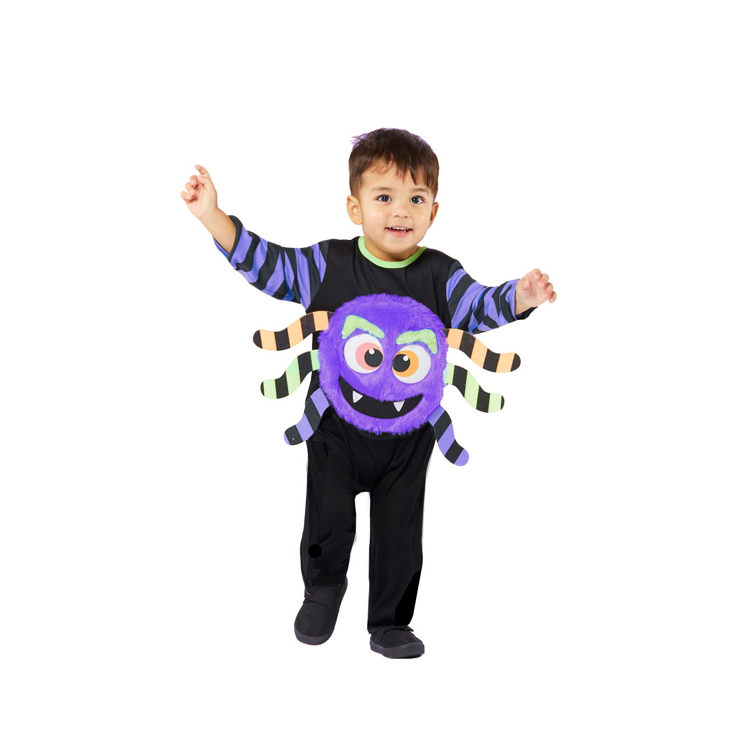 amscan - Unisex Baby and Kids Little Spider Halloween Fancy Dress Costume Age: 3 Months - 6 Years