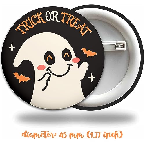 48 Pcs Halloween Button Pins, Halloween Brooche Pins for Party Favors and Supplies, Halloween Party Decoration and Gifts Badges for Kids And Adults by DoneJPee - Used condition - Image 3