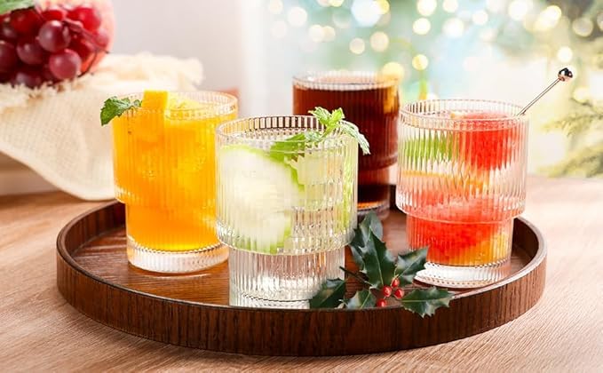 Image of PrimeWorld 300 ML Stylish Crystal Highball Drinking Glasses - Set of 6 | Premium Water & Juice Glasses | Elegant Tumbler Glasses for Milk, Cocktails & Sharbat | Durable, Clear & Everyday Use Drinkware